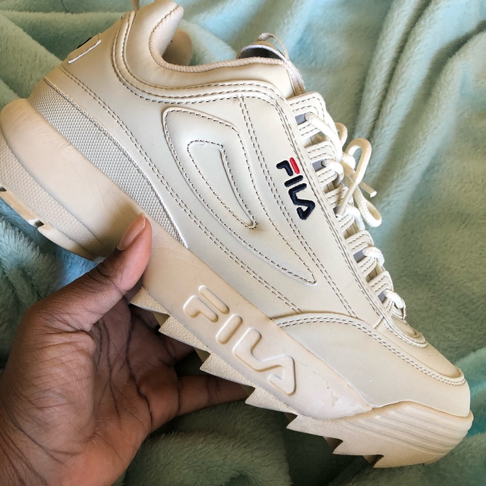 Nude Fila Disruptors II